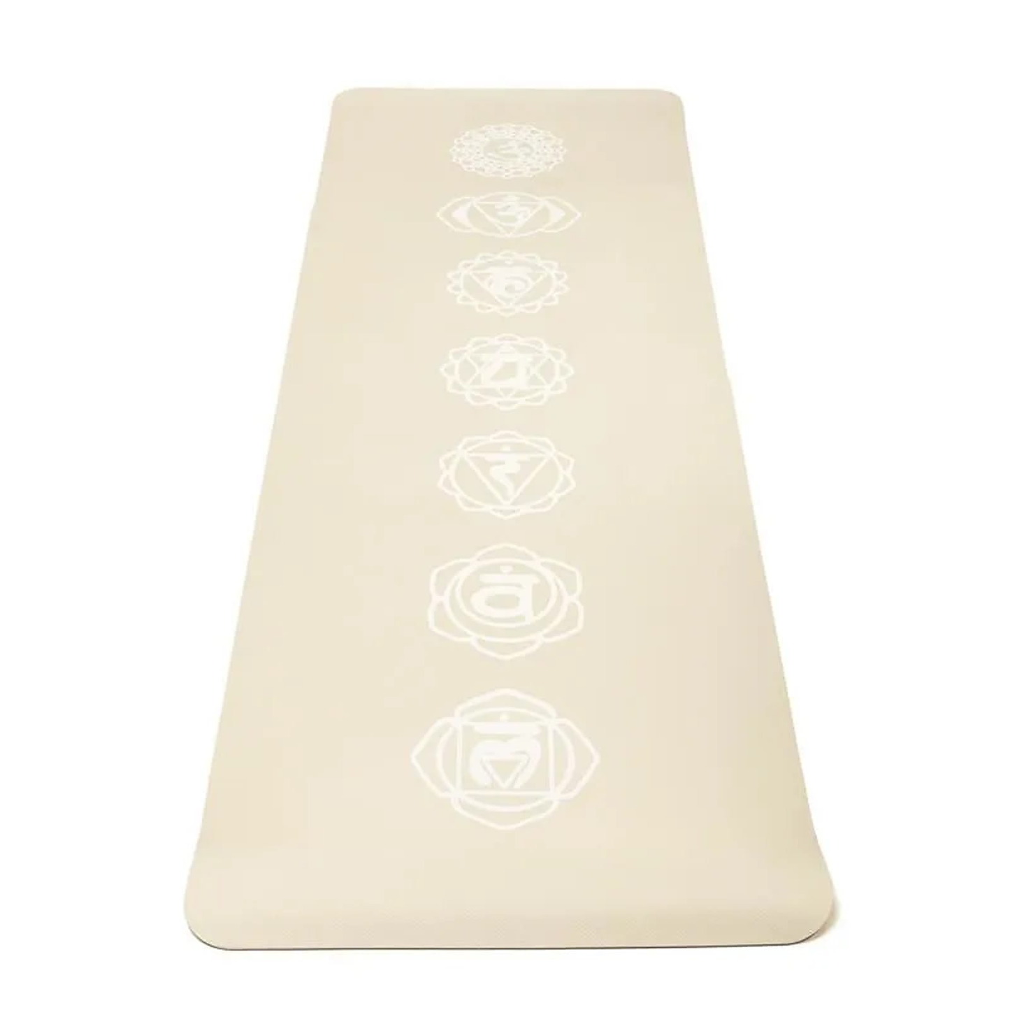 Yogi & Yogini Premium TPE Yoga Matte Chakra beige - 950 g - Laminimas e.K