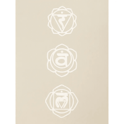 Yogi & Yogini Premium TPE Yoga Matte Chakra beige - 950 g - Laminimas e.K