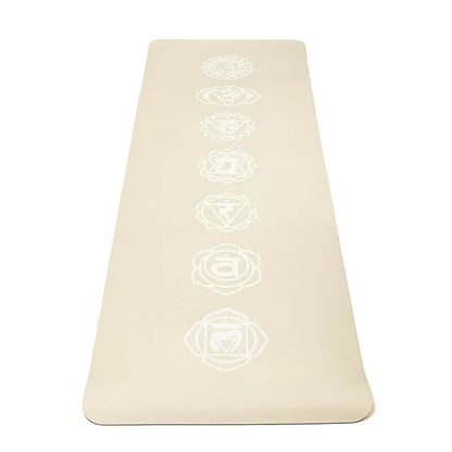 Yogi & Yogini Premium TPE Yoga Matte Chakra beige - 950 g - Laminimas e.K