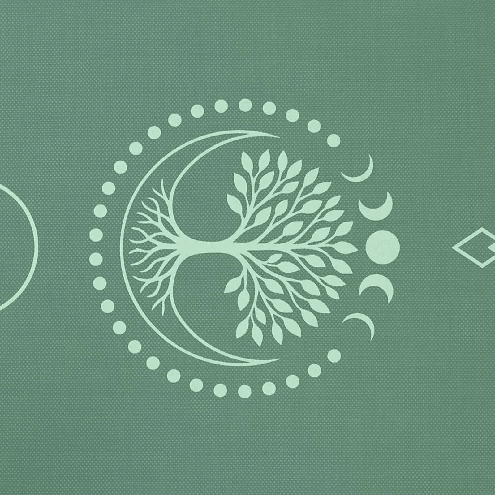 Yogi & Yogini Premium TPE Yoga Matte Lebensbaum grün - 950 g - Laminimas e.K