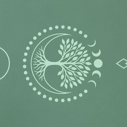 Yogi & Yogini Premium TPE Yoga Matte Lebensbaum grün - 950 g - Laminimas e.K