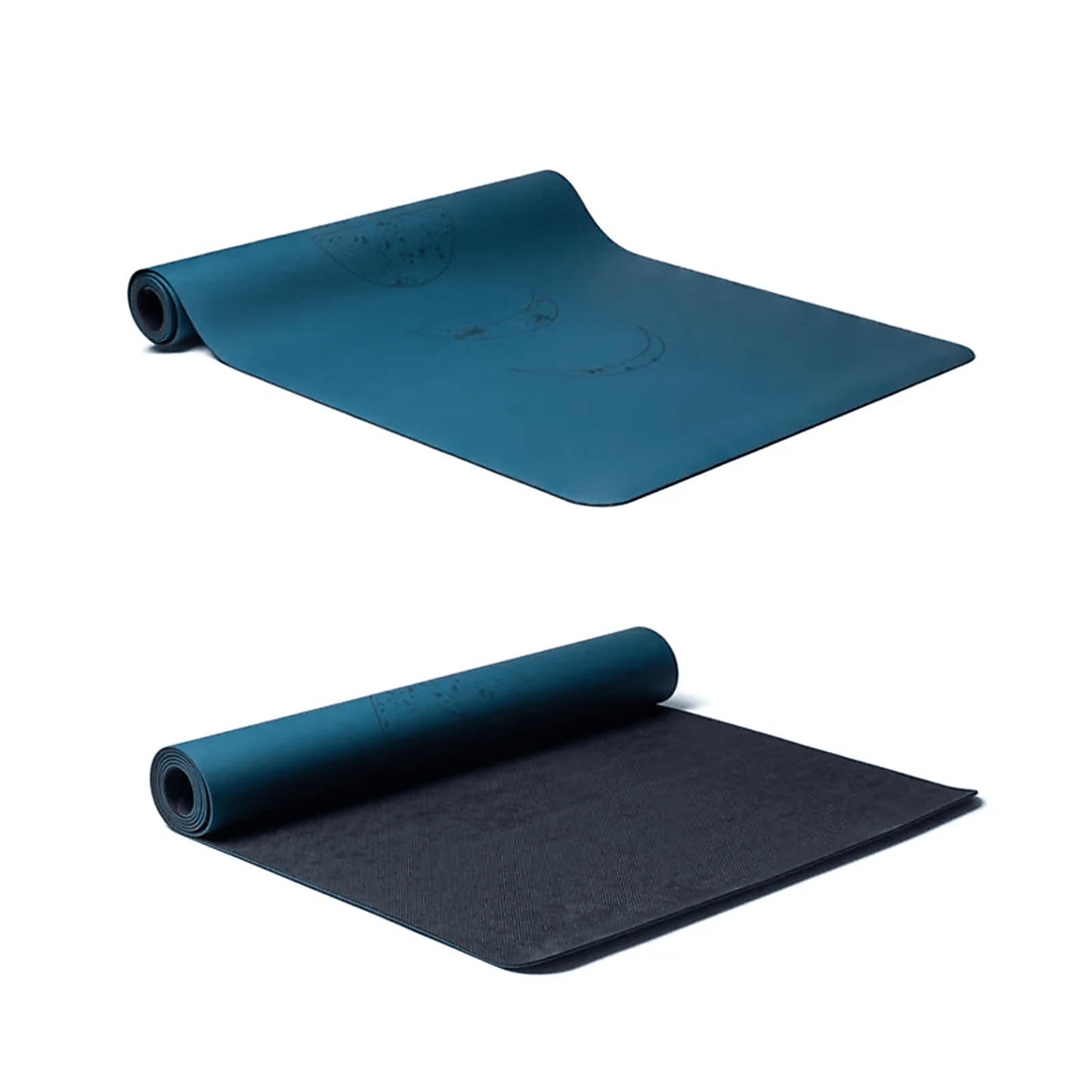 Yogi & Yogini PU Yogamatte Mondphasen petrol - ±2500g; ±183x61x0.3cm - Laminimas e.K