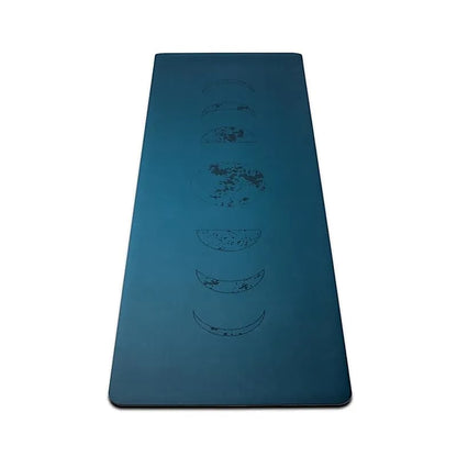 Yogi & Yogini PU Yogamatte Mondphasen petrol - ±2500g; ±183x61x0.3cm - Laminimas e.K
