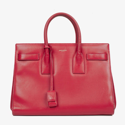 Saint Laurent Kleine Sac de Jour Tasche aus rotem Leder