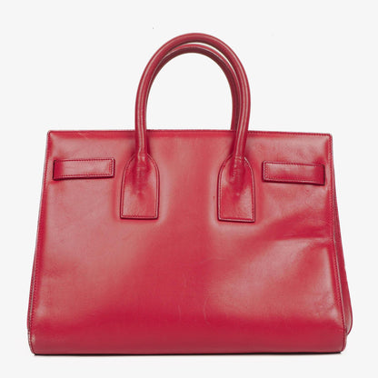 Saint Laurent Kleine Sac de Jour Tasche aus rotem Leder