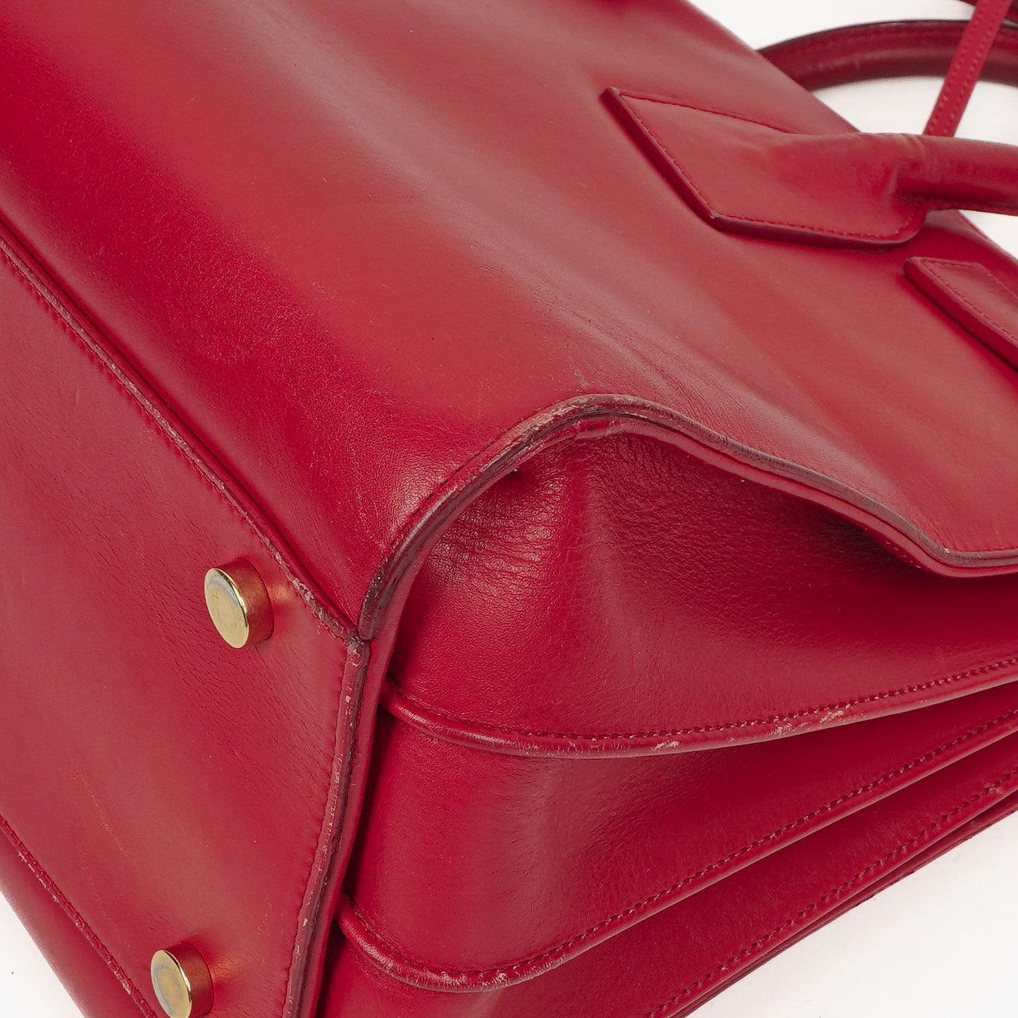Saint Laurent Kleine Sac de Jour Tasche aus rotem Leder
