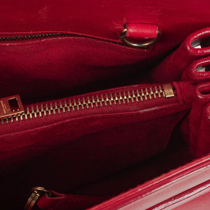 Saint Laurent Kleine Sac de Jour Tasche aus rotem Leder