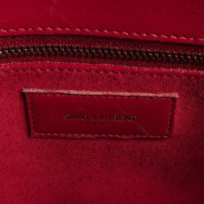 Saint Laurent Kleine Sac de Jour Tasche aus rotem Leder